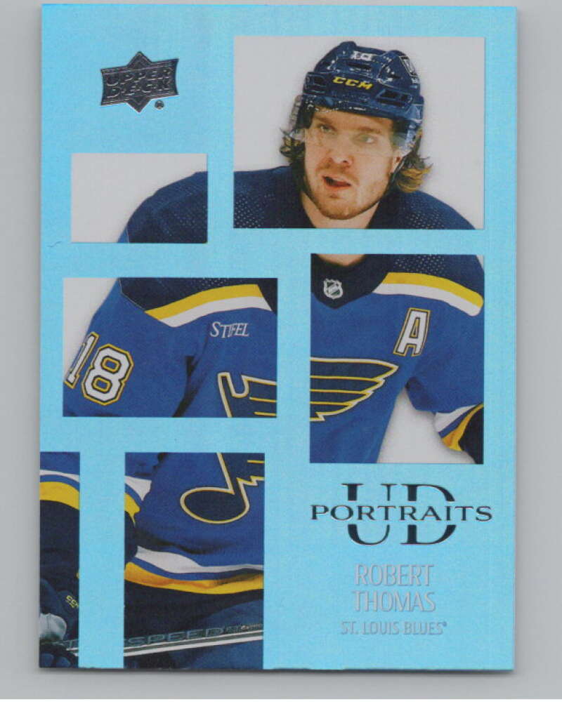 2024-25 Upper Deck UD Portraits #P-24 Robert Thomas  St. Louis Blues  V102162 Image 1