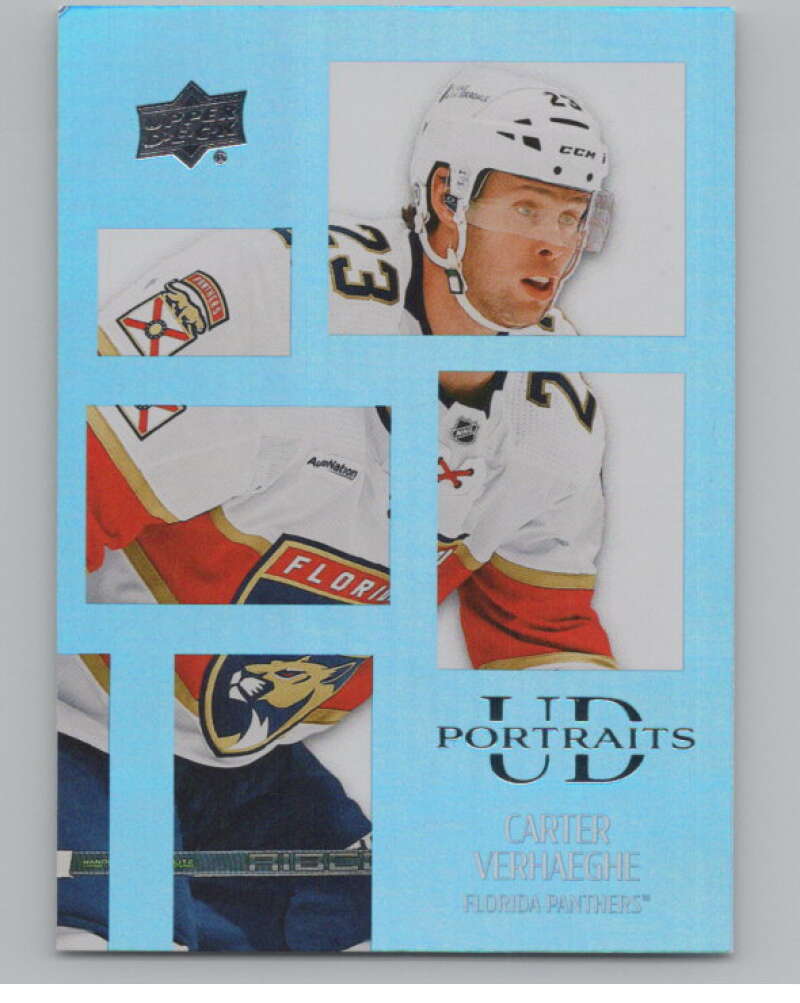 2024-25 Upper Deck UD Portraits #P-25 Carter Verhaeghe  Florida Panthers  V102163 Image 1