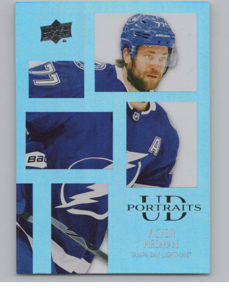 2024-25 Upper Deck UD Portraits #P-27 Victor Hedman  Tampa Bay Lightning  V102165 Image 1