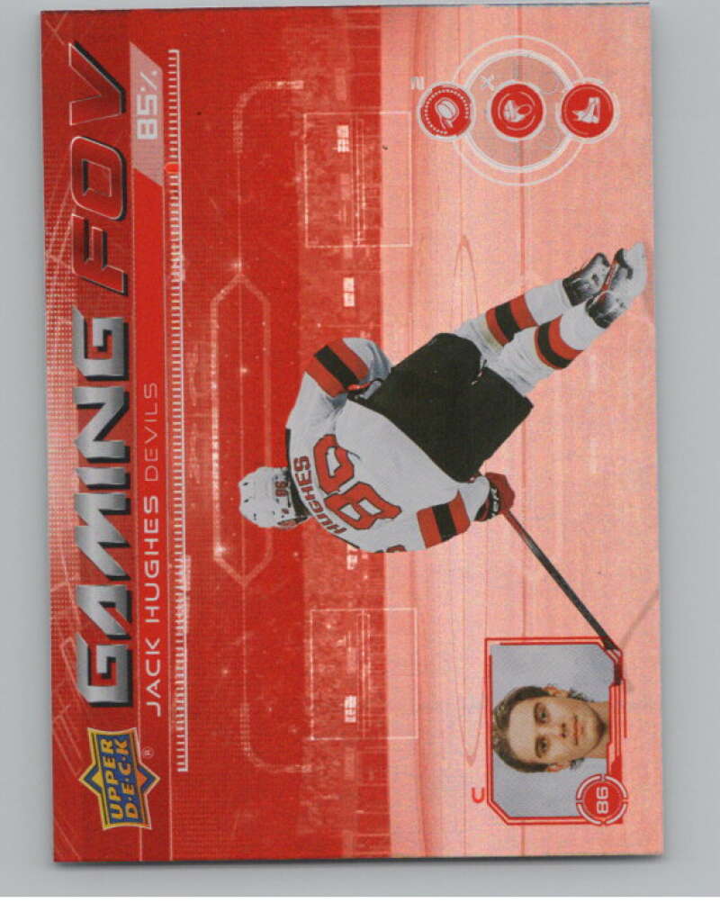 2024-25 Upper Deck Gaming FOV #GFOV-13 Jack Hughes  New Jersey Devils  V102174 Image 1