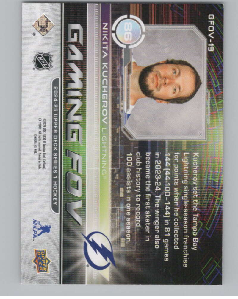 2024-25 Upper Deck Gaming FOV #GFOV-19 Nikita Kucherov Lightning  V102176 Image 2