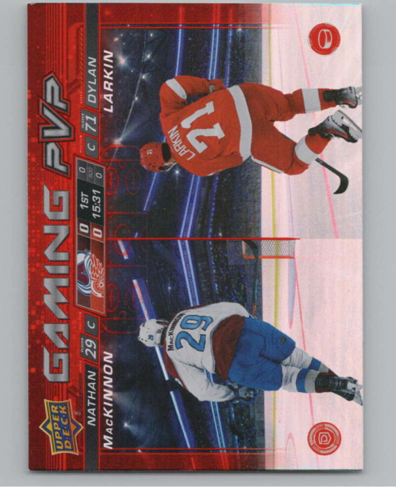 2024-25 Upper Deck Gaming PVP #GPVP-12 Nathan MacKinnon/Dylan Larkin  V102189 Image 1