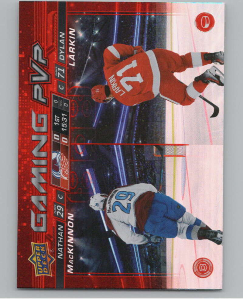 2024-25 Upper Deck Gaming PVP #GPVP-12 Nathan MacKinnon/Dylan Larkin  V102190 Image 1