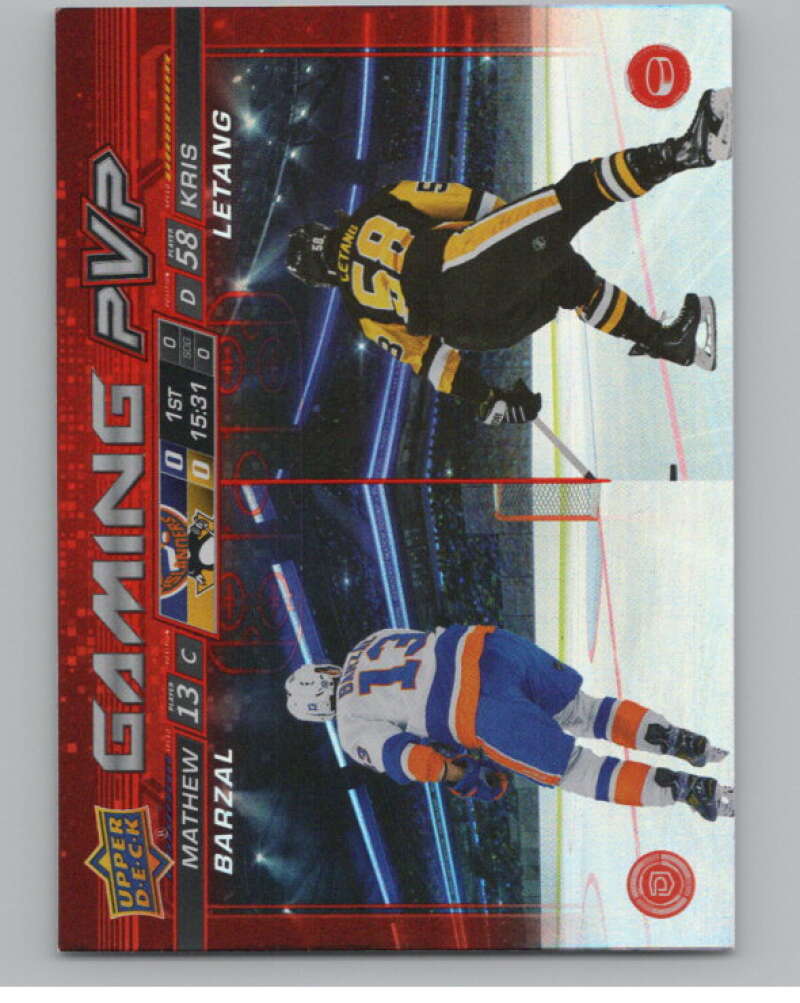 2024-25 Upper Deck Gaming PVP #GPVP-15 Mathew Barzal/Kris Letang  V102191 Image 1