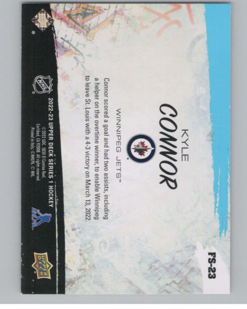 2022-23 Upper Deck Freestyles #FS-23 Kyle Connor  Winnipeg Jets  V102202 Image 2
