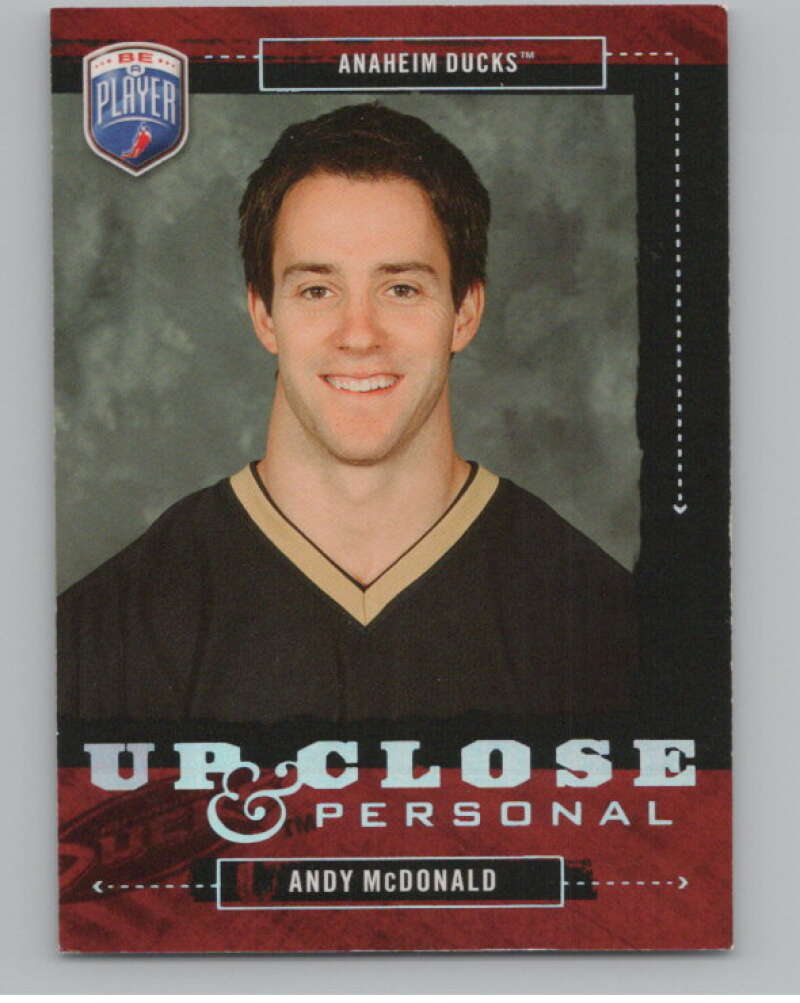 2006-07 Be A Player Up Close and Personal #UC6 Andy McDonald 785/999  V102204 Image 1