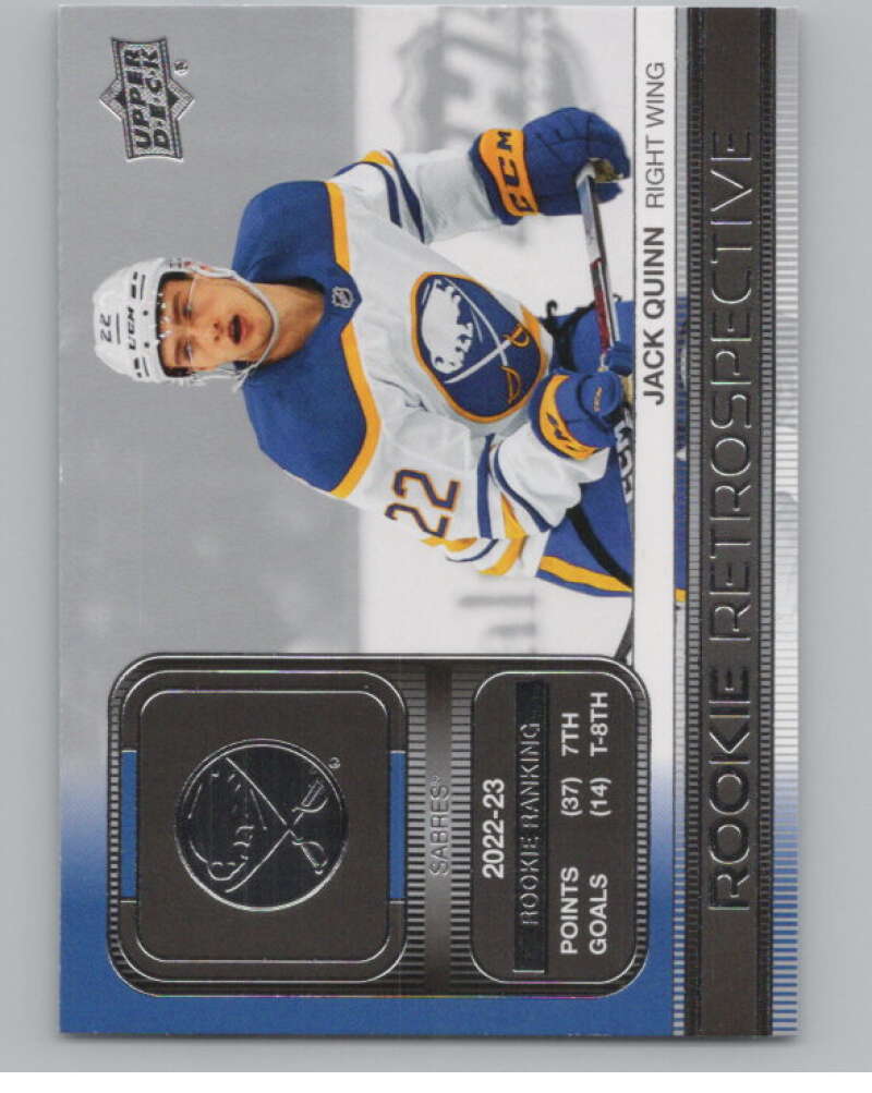 2023-24 Upper Deck Rookie Retrospective #RR-16 Jack Quinn Sabres  V102207 Image 1