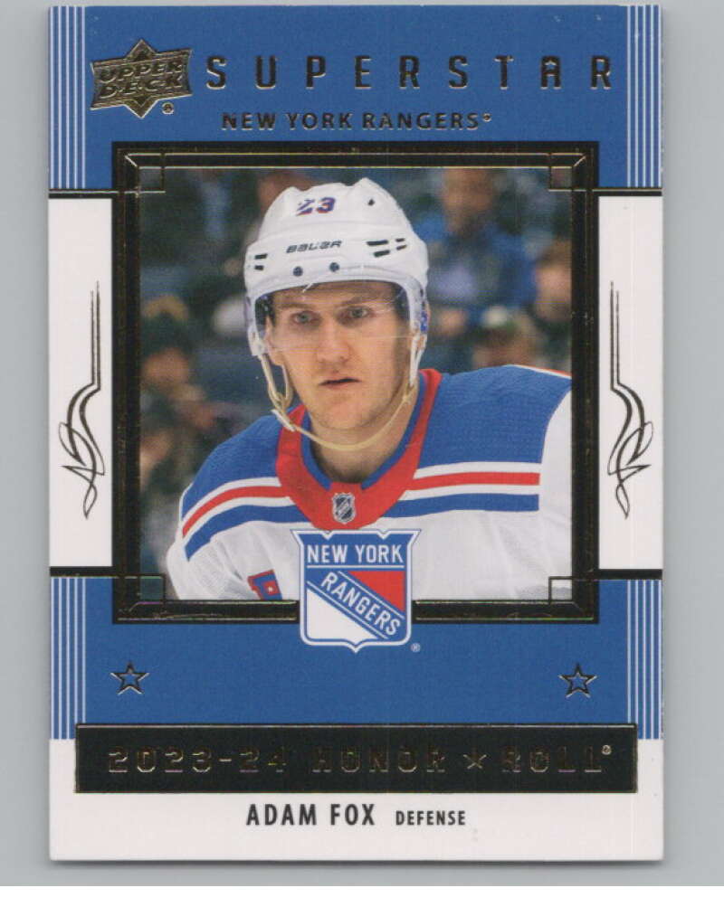 2023-24 Upper Deck Honor Roll #HR-5 Adam Fox  New York Rangers  V102210 Image 1