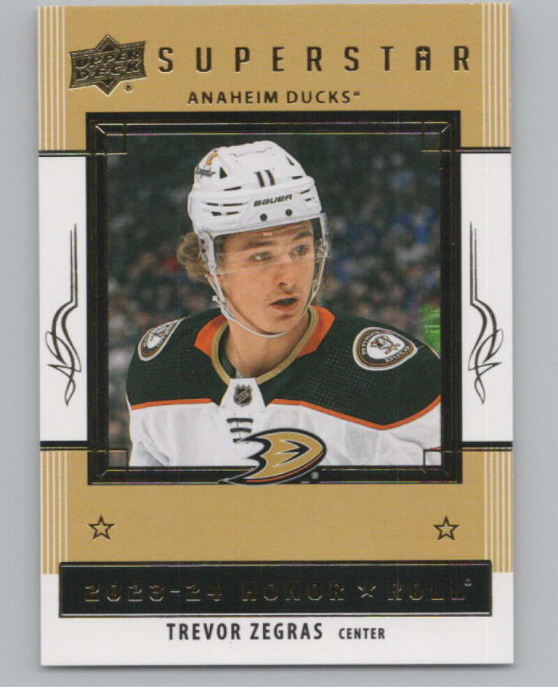 2023-24 Upper Deck Honor Roll #HR-24 Trevor Zegras  Anaheim Ducks  V102214 Image 1