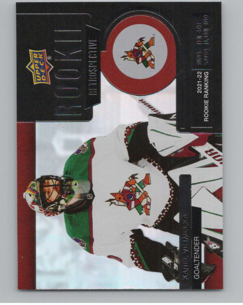 2022-23 Upper Deck Rookie Retrospective #RR-13 Karel Vejmelka Coyotes  V102223 Image 1