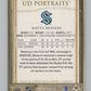 2023-24 Upper Deck UD Portraits #P-15 Matty Beniers  Seattle Kraken  V102230 Image 2