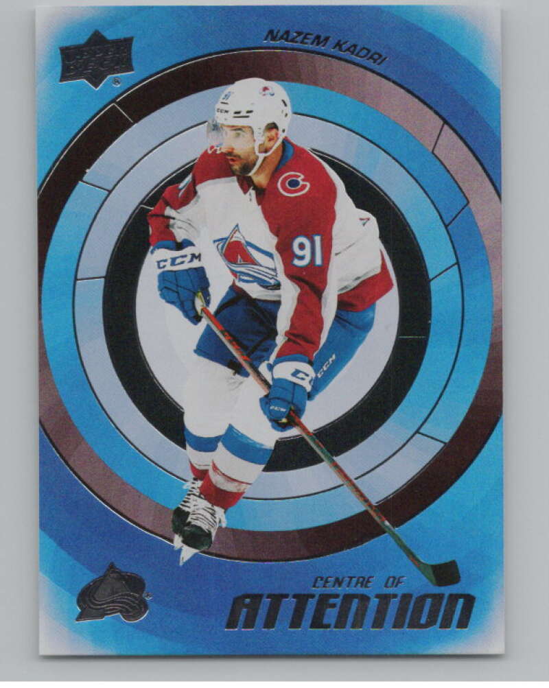 2022-23 Upper Deck Centre of Attention #CA-1 Nazem Kadri Avalanche  V102233 Image 1