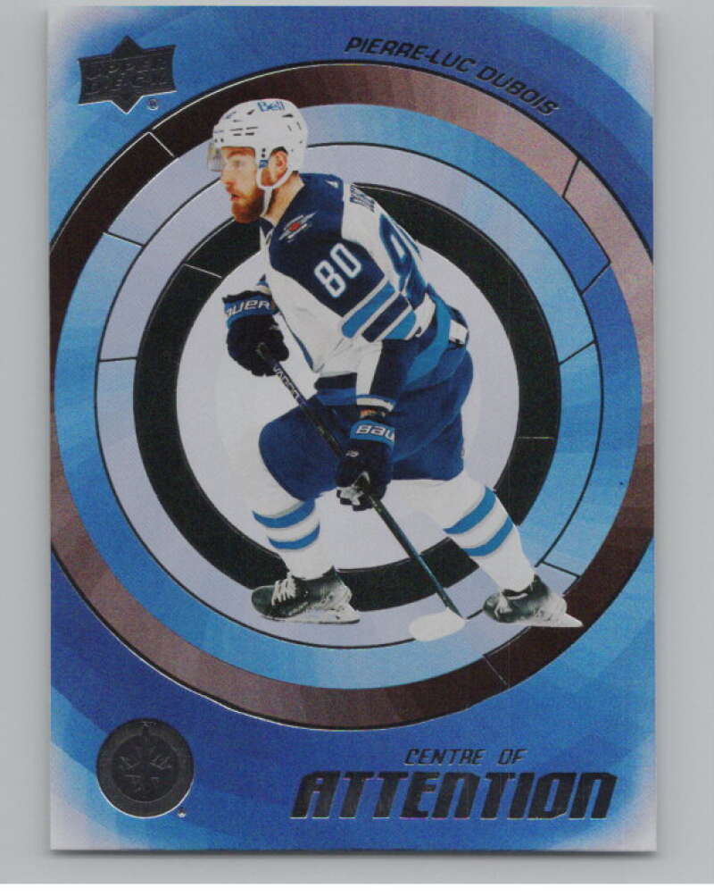 2022-23 Upper Deck Centre of Attention #CA-3 Pierre-Luc Dubois Jets  V102234 Image 1