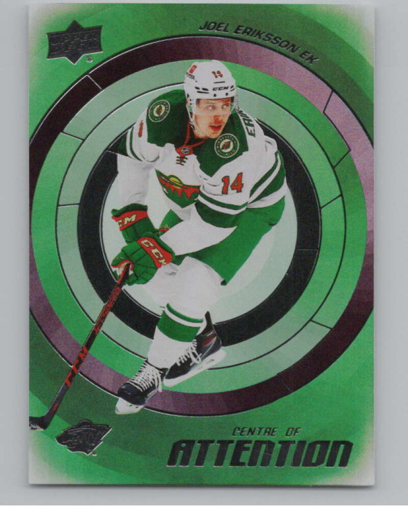 2022-23 Upper Deck Centre of Attention #CA-17 Joel Eriksson Ek Wild  V102237 Image 1