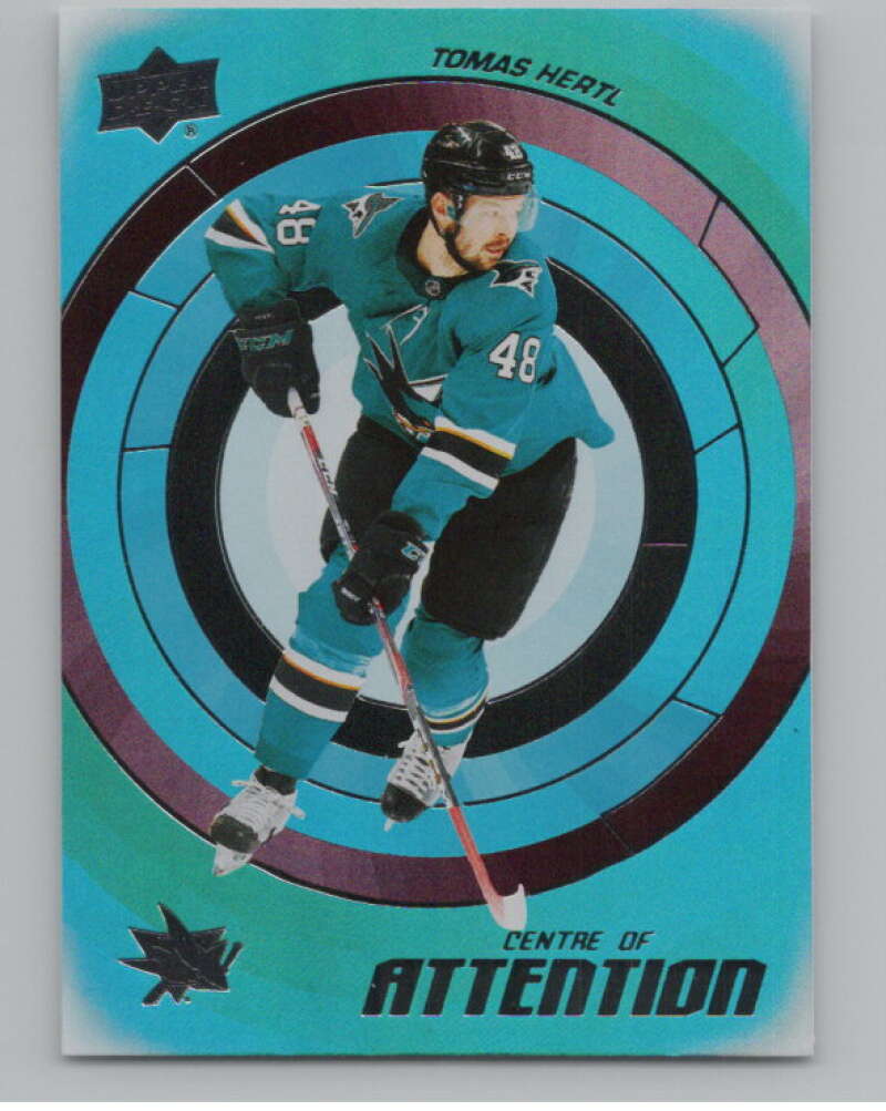 2022-23 Upper Deck Centre of Attention #CA-20 Tomas Hertl Sharks  V102238 Image 1