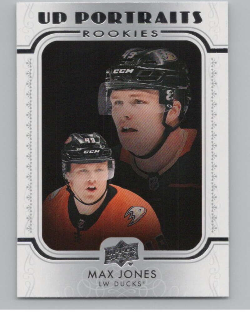 2019-20 Upper Deck Portraits #P-85 Max Jones  Anaheim Ducks  V102243 Image 1