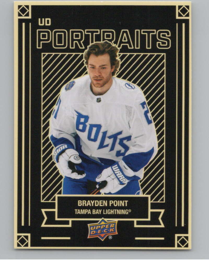 2022-23 Upper Deck UD Portraits #P-5 Brayden Point  Tampa Bay Lightning  V102245 Image 1