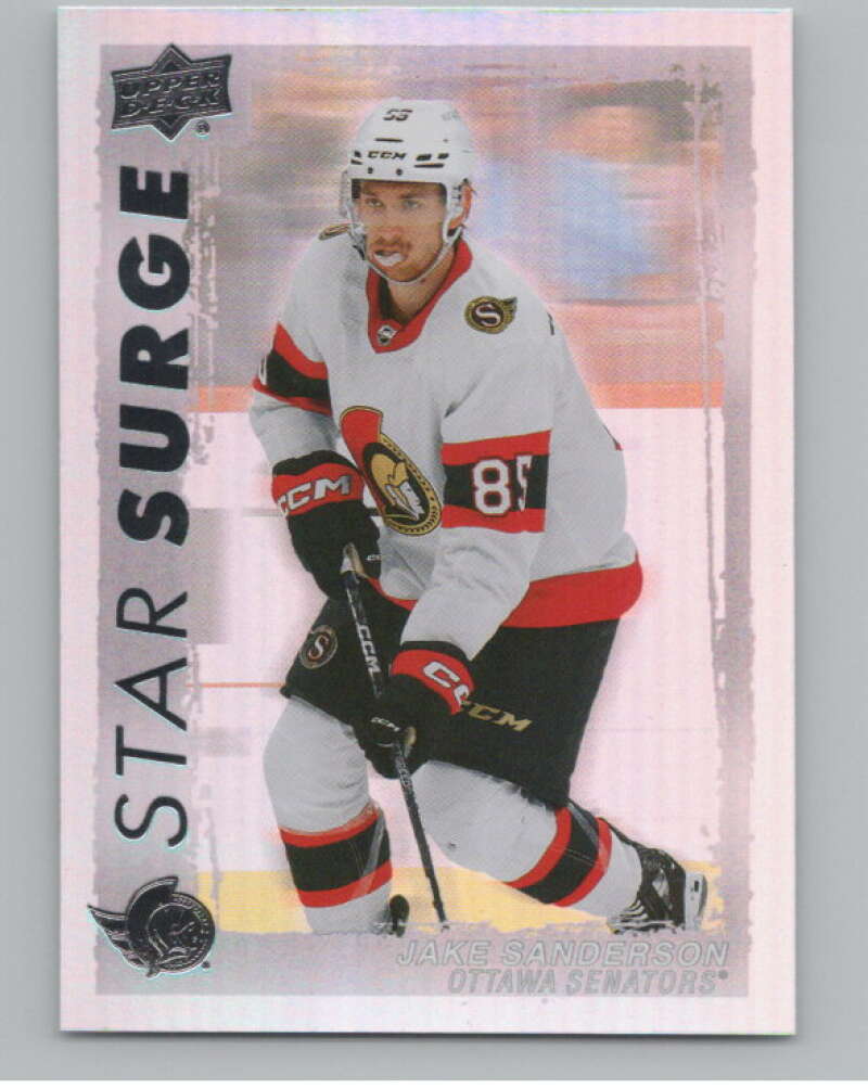 2023-24 Upper Deck Star Surge #SS-19 Jake Sanderson  Ottawa Senators  V102249 Image 1