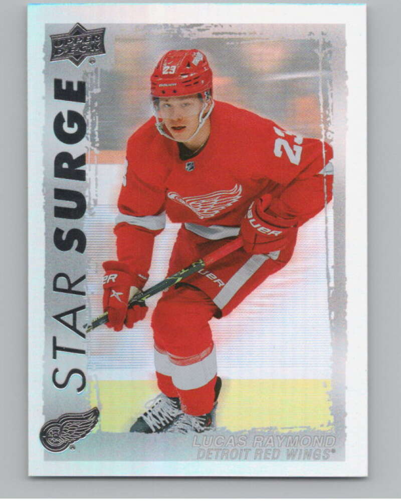 2023-24 Upper Deck Star Surge #SS-25 Lucas Raymond  Detroit Red Wings  V102252 Image 1