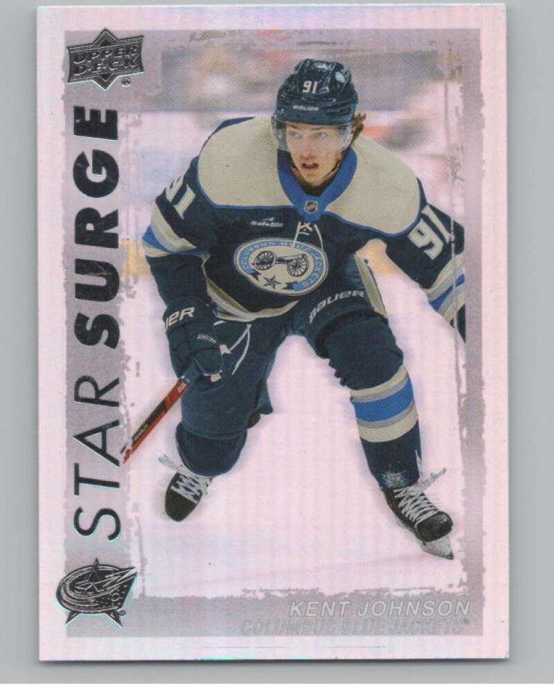 2023-24 Upper Deck Star Surge #SS-30 Kent Johnson  Columbus Blue Jackets  V102254 Image 1