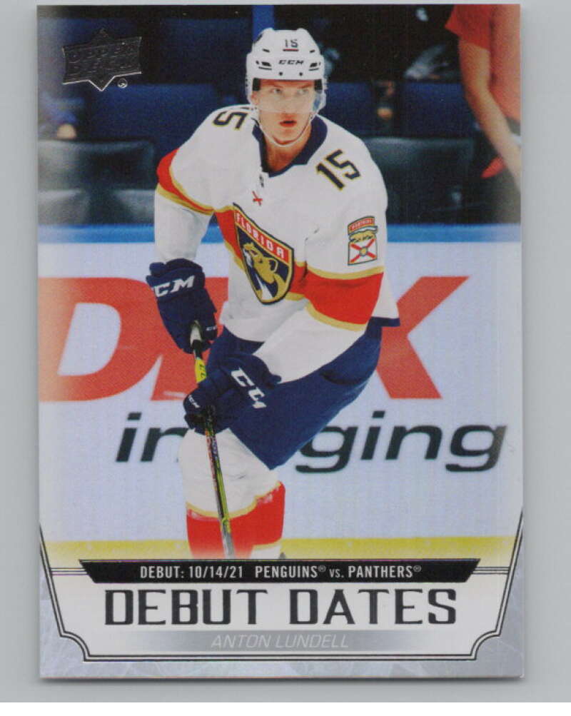 2022-23 Upper Deck Debut Dates #DD-3 Anton Lundell  Florida Panthers  V102262 Image 1