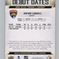 2022-23 Upper Deck Debut Dates #DD-3 Anton Lundell  Florida Panthers  V102262 Image 2