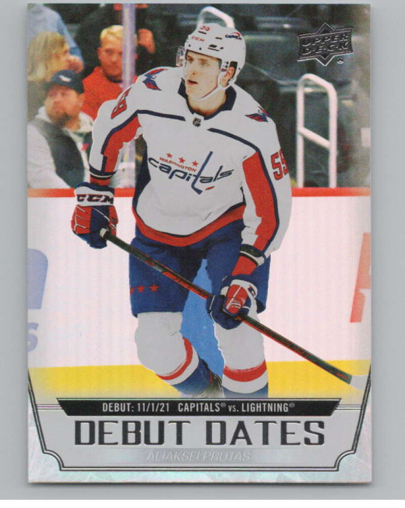 2022-23 Upper Deck Debut Dates #DD-6 Aliaksei Protas RC Rookie  V102264 Image 1
