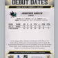 2022-23 Upper Deck Debut Dates #DD-10 Jonathan Dahlen  San Jose Sharks  V102265 Image 2