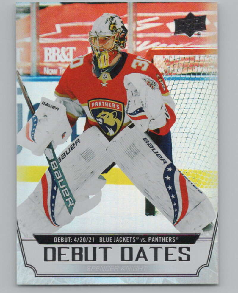 2022-23 Upper Deck Debut Dates #DD-12 Spencer Knight  Florida Panthers  V102266 Image 1