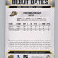 2022-23 Upper Deck Debut Dates #DD-13 Trevor Zegras  Anaheim Ducks  V102267 Image 2