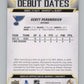 2022-23 Upper Deck Debut Dates #DD-17 Scott Perunovich  St. Louis Blues  V102268 Image 2