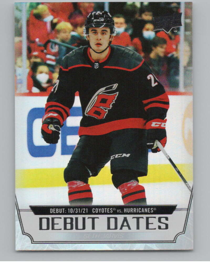 2022-23 Upper Deck Debut Dates #DD-21 Seth Jarvis  Carolina Hurricanes  V102270 Image 1
