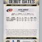 2022-23 Upper Deck Debut Dates #DD-21 Seth Jarvis  Carolina Hurricanes  V102270 Image 2
