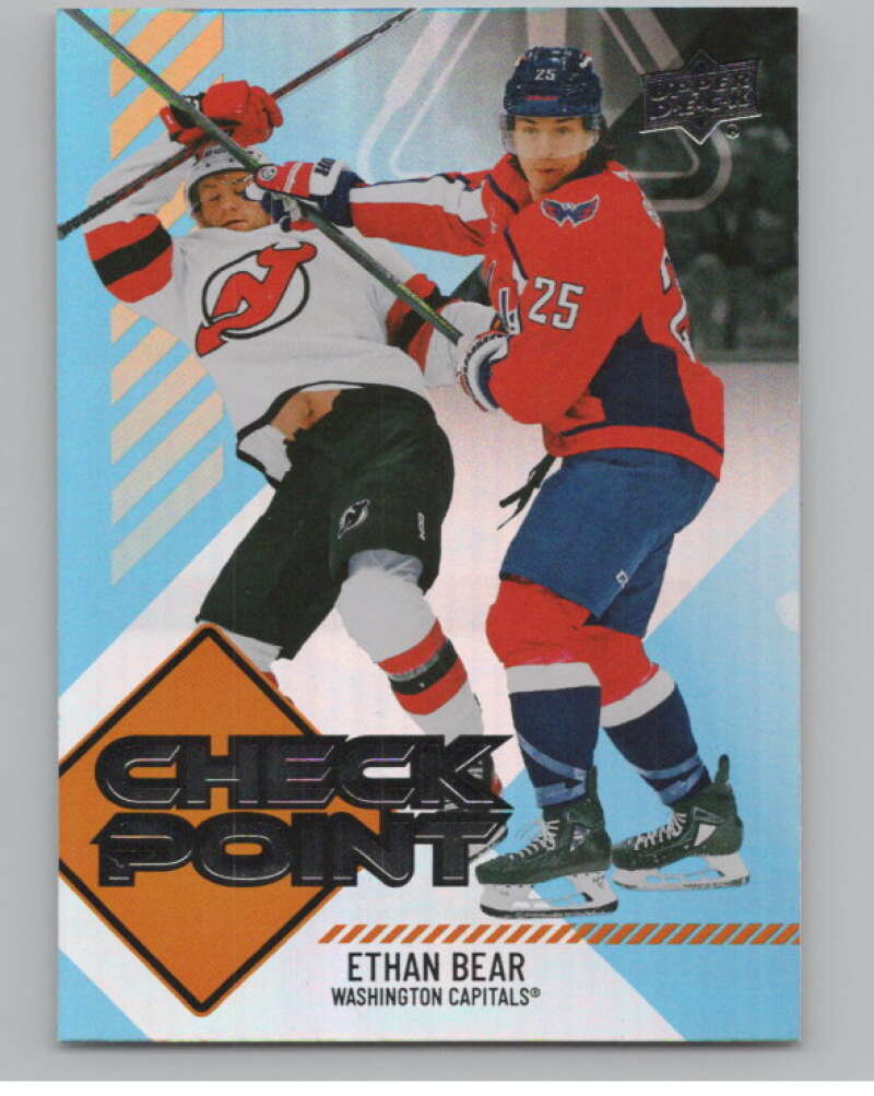 2024-25 Upper Deck Checkpoint #CP-1 Ethan Bear  Washington Capitals  V102277 Image 1