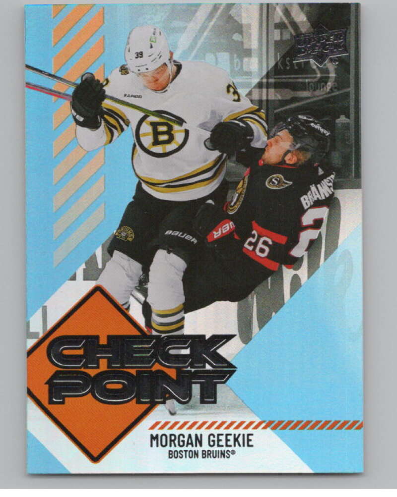 2024-25 Upper Deck Checkpoint #CP-3 Morgan Geekie  Boston Bruins  V102281 Image 1