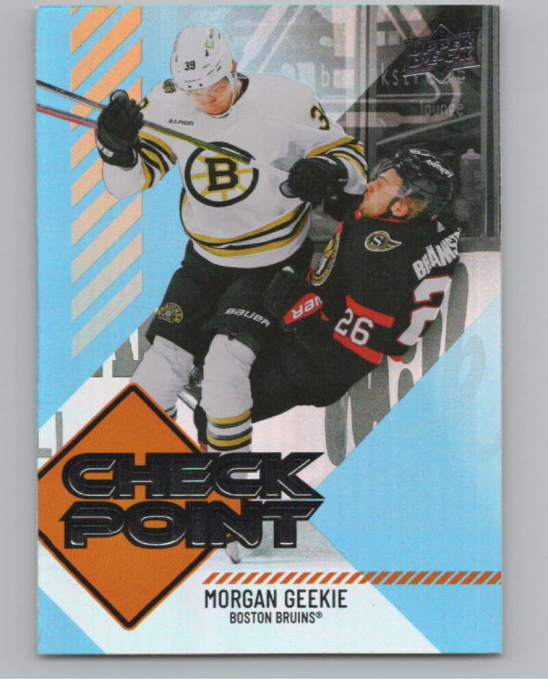2024-25 Upper Deck Checkpoint #CP-3 Morgan Geekie  Boston Bruins  V102282 Image 1