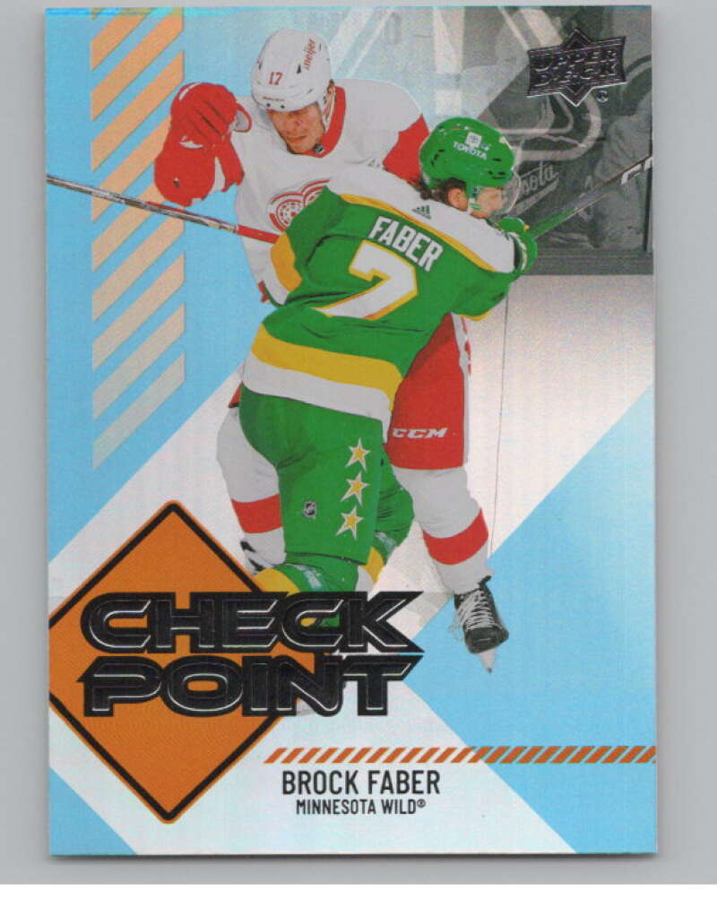 2024-25 Upper Deck Checkpoint #CP-5 Brock Faber  Minnesota Wild  V102283 Image 1