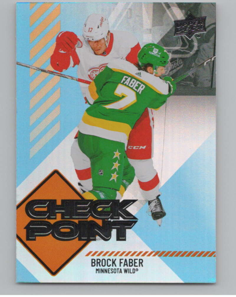 2024-25 Upper Deck Checkpoint #CP-5 Brock Faber  Minnesota Wild  V102284 Image 1