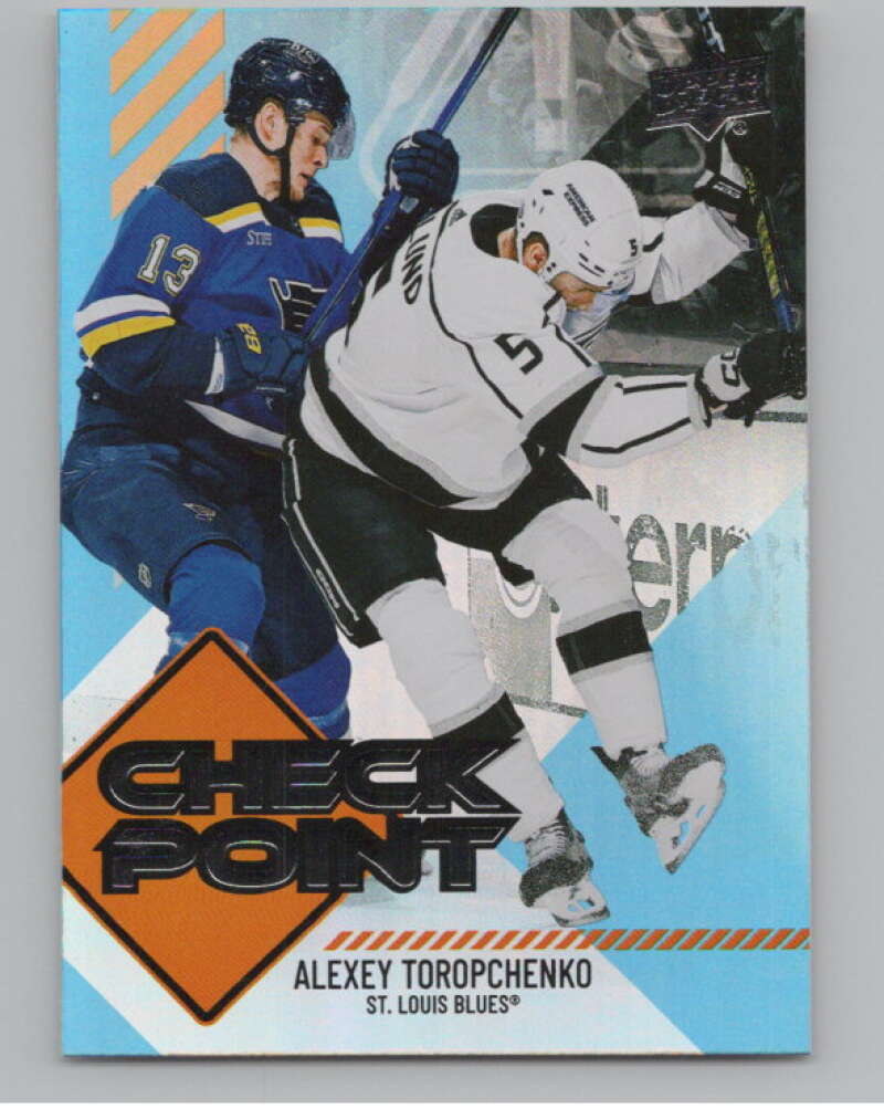 2024-25 Upper Deck Checkpoint #CP-13 Alexey Toropchenko  St. Louis Blues  V102289 Image 1