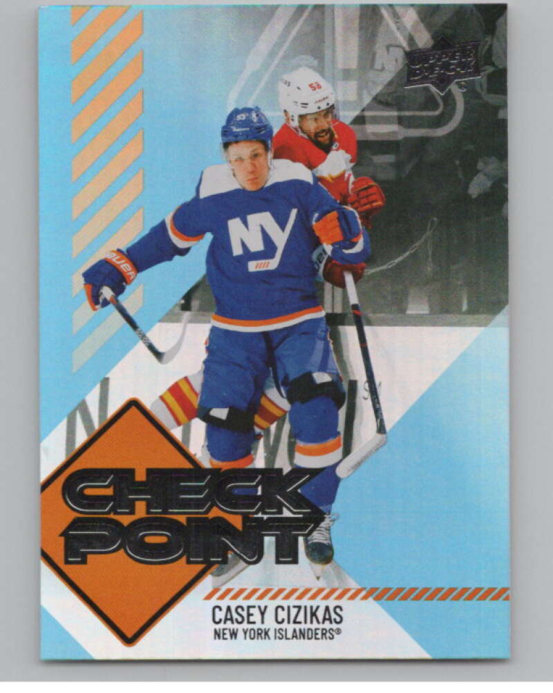 2024-25 Upper Deck Checkpoint #CP-15 Casey Cizikas  New York Islanders  V102290 Image 1