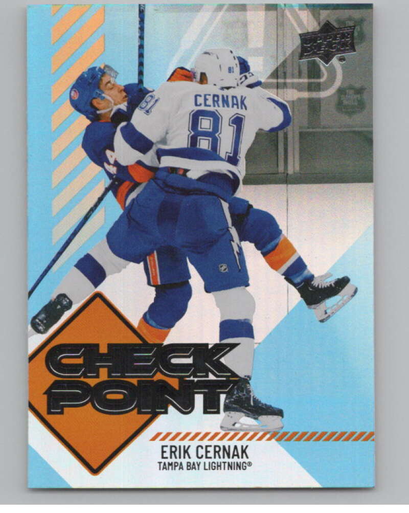 2024-25 Upper Deck Checkpoint #CP-17 Erik Cernak  Tampa Bay Lightning  V102292 Image 1