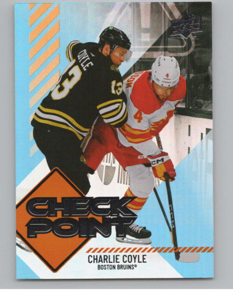 2024-25 Upper Deck Checkpoint #CP-18 Charlie Coyle  Boston Bruins  V102293 Image 1
