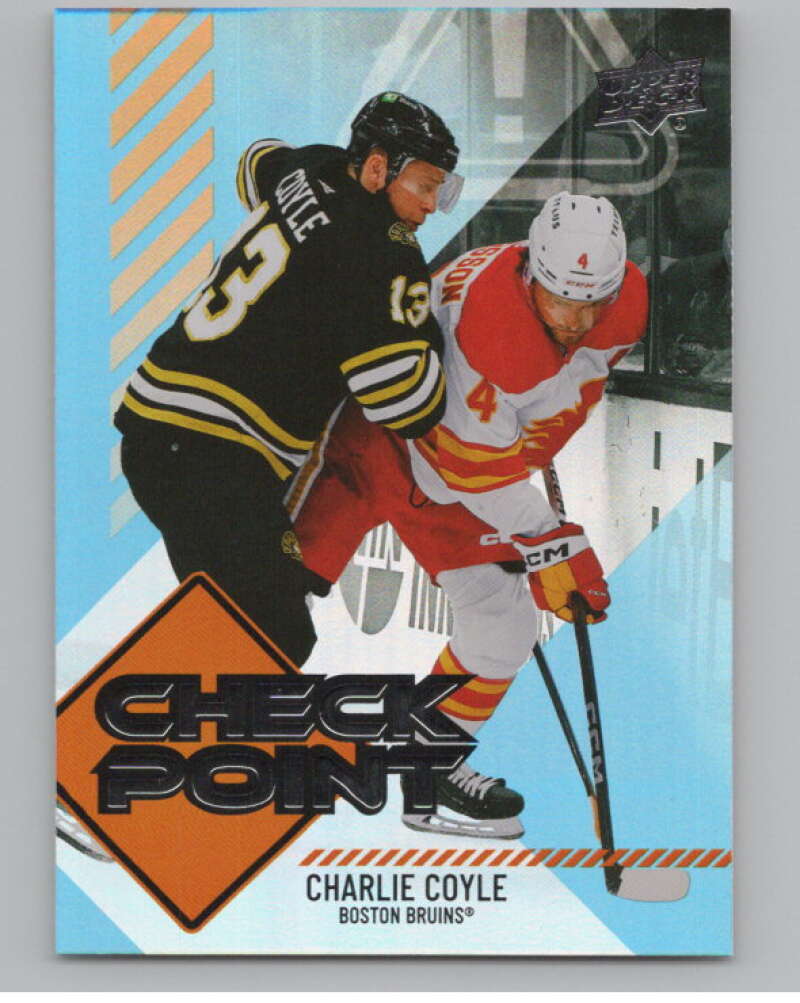 2024-25 Upper Deck Checkpoint #CP-18 Charlie Coyle  Boston Bruins  V102294 Image 1