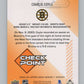 2024-25 Upper Deck Checkpoint #CP-18 Charlie Coyle  Boston Bruins  V102294 Image 2