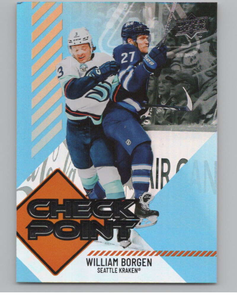 2024-25 Upper Deck Checkpoint #CP-20 William Borgen  Seattle Kraken  V102295 Image 1