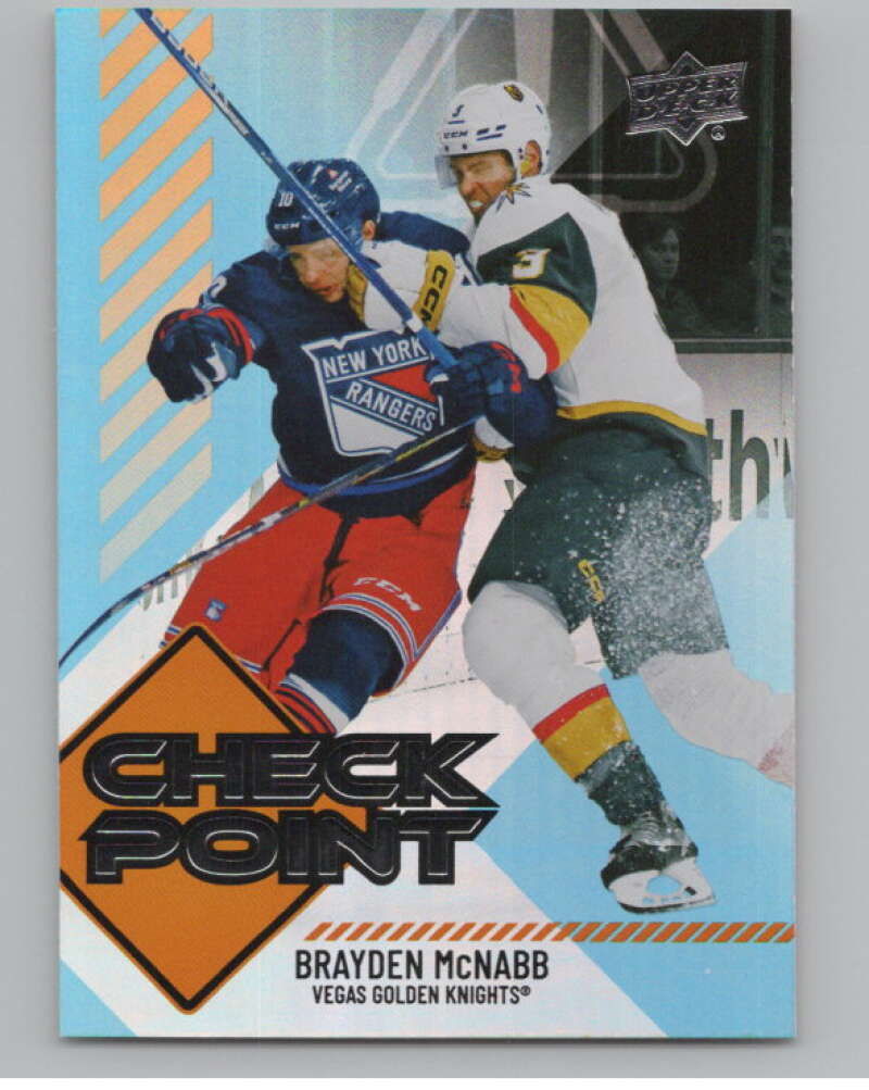 2024-25 Upper Deck Checkpoint #CP-21 Brayden McNabb Knights  V102296 Image 1