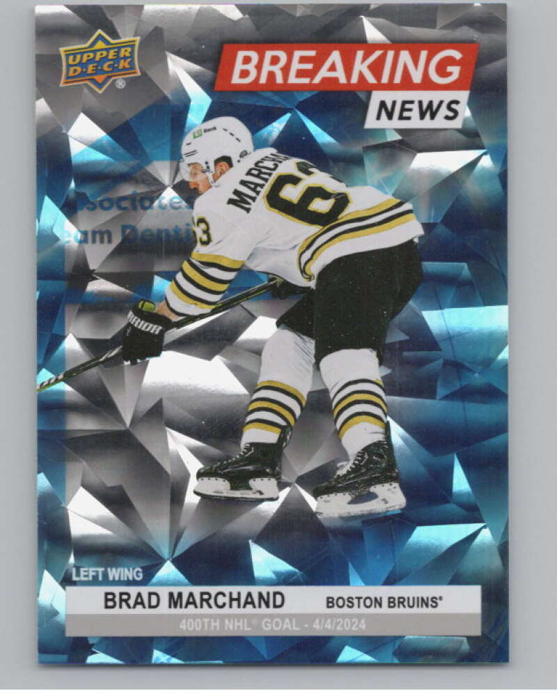 2024-25 Upper Deck Breaking News #BN-5 Brad Marchand  Boston Bruins  V102299 Image 1