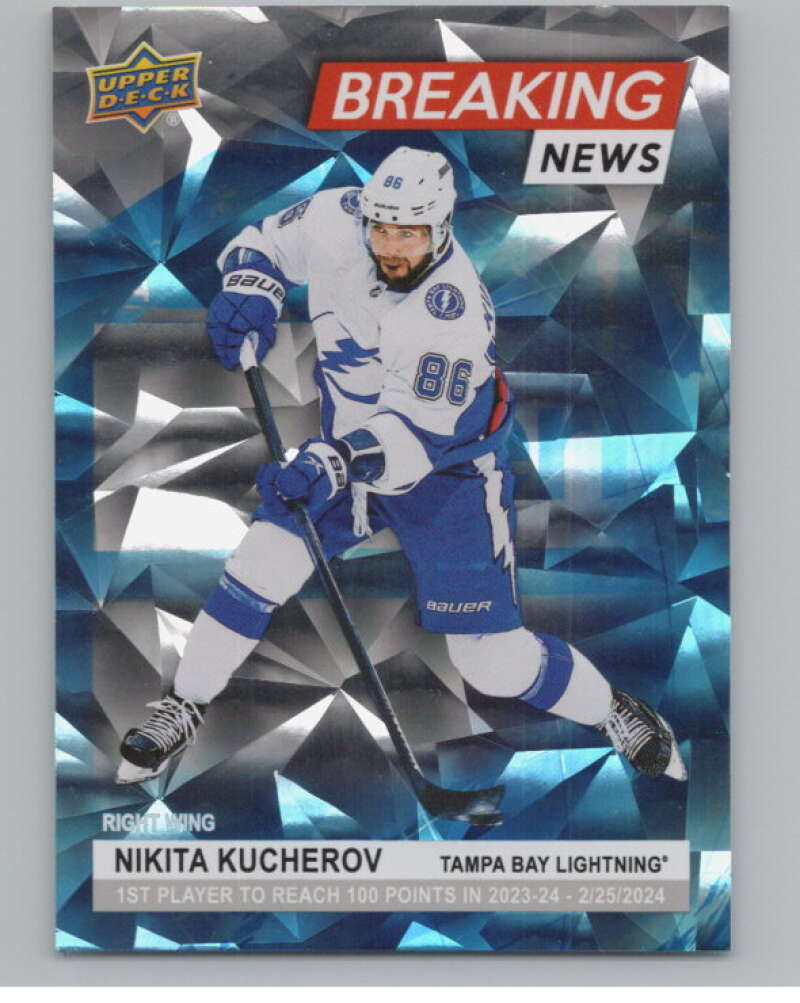 2024-25 Upper Deck Breaking News #BN-10 Nikita Kucherov Lightning  V102300 Image 1