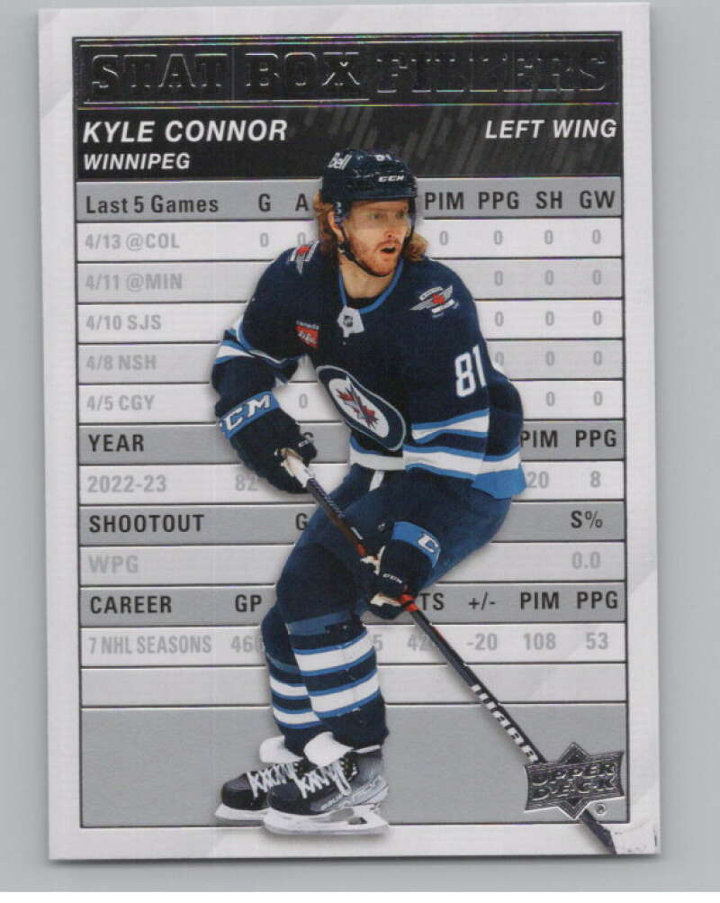 2023-24 Upper Deck Stat Box Fillers #SB-8 Kyle Connor  Winnipeg Jets  V102303 Image 1