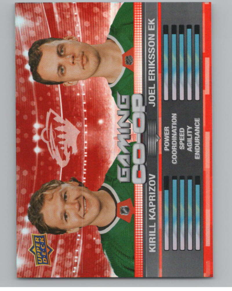 2024-25 Upper Deck Gaming Co-Op #CGO-10 Kirill Kaprizov/Joel Eriksson Ek  V102309 Image 1